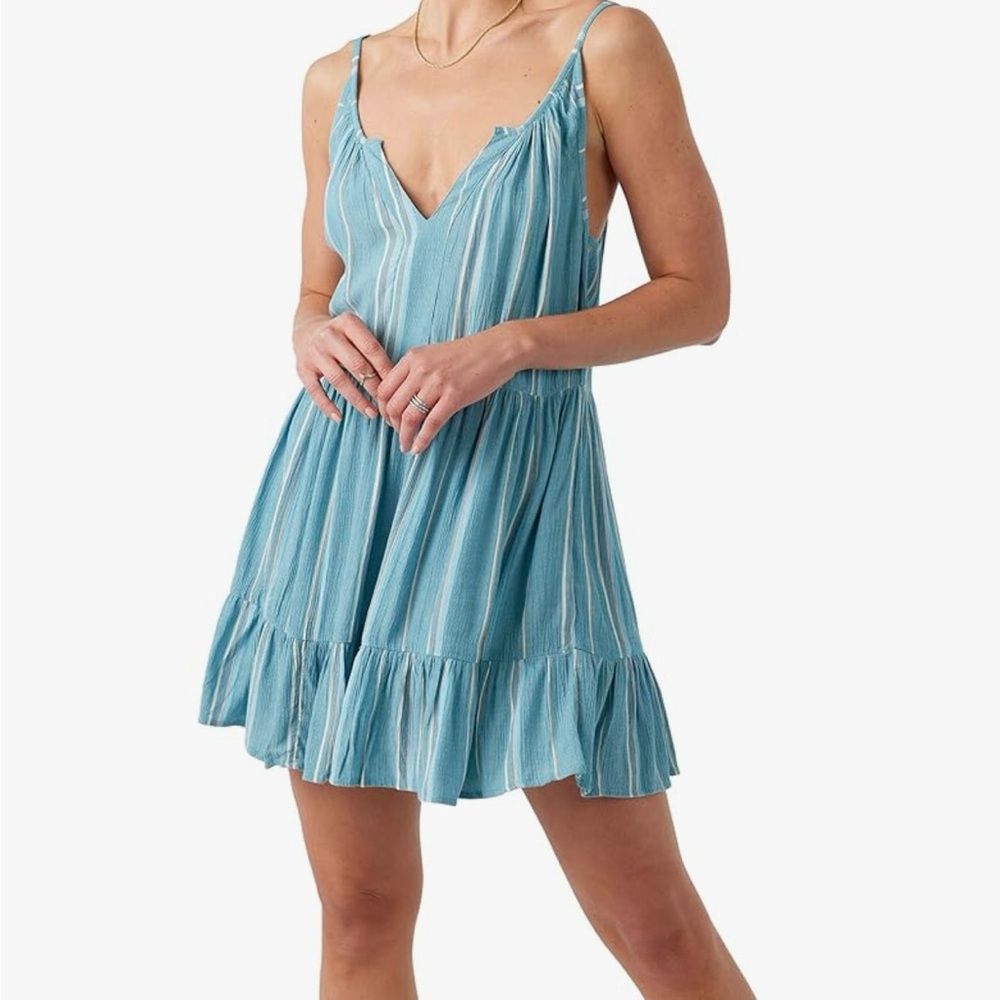 O'Neill Turquoise Multicolor Striped Top